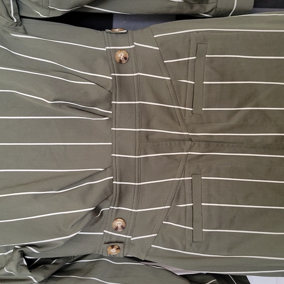 NWT Derek Lam 10 Crosby Loden Military Green Olive Utility Dress - Picture 6 of 12